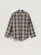 Koszule damskie - Reserved - Koszula w kratę - jasnoniebieski - miniaturka - grafika 1