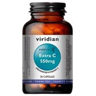 Witaminy i minerały - VIRIDIAN Extra C 550mg, 30 kapsułek - miniaturka - grafika 1