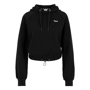 FILA Damska bluza z kapturem Baalberge Cropped, czarny, XL - Bluzy damskie - miniaturka - grafika 1