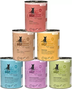 Zestaw próbny Catz Finefood w puszce, 6 x 400 g - Zestaw I - Mokra karma dla kotów - miniaturka - grafika 1