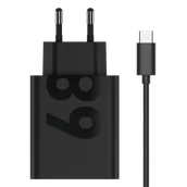Ładowarki do telefonów - Ładowarka Motorola TurboPower 68 W + Kabel USB-C Czarna Tylko oryginalne akcesoria! Faktura VAT 23% na każde zamówienie - miniaturka - grafika 1