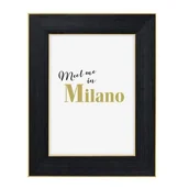Ramki na zdjęcia - Ramka na zdjęcie portretowe Milano, czarna, 13 x 18 cm - miniaturka - grafika 1