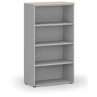 Regały biurowe - Regał biurowy PRIMO GRAY, 1434 x 800 x 420 mm, szary/brzoza - miniaturka - grafika 1