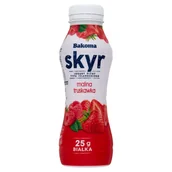 Kefiry, jogurty, maślanki - Bakoma Jogurt pitny typu islandzkiego skyr malina truskawka 300 g - miniaturka - grafika 1