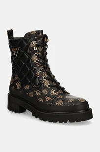 Guess workery BADAE2 damskie kolor czarny na platformie FLFBD2 FAL10 - Botki damskie - miniaturka - grafika 1