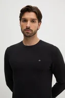 Swetry męskie - Calvin Klein sweter męski kolor czarny lekki K10K113410 - miniaturka - grafika 1