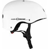 Kaski rowerowe - Nils EXTREME MTV12 BIAŁY MATOWY ROZM. M (54-58 cm) KASK EXTREME - miniaturka - grafika 1
