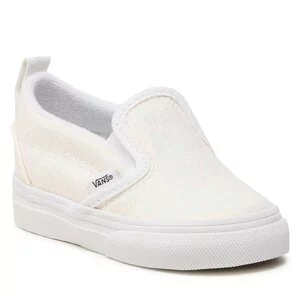 Tenisówki Vans - Slip-On V VN0A5EFKWHT1 Glitter White - Trampki damskie - miniaturka - grafika 1