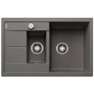 Zlewozmywak granitowy BLANCO Metra 6 S Compact Silgranit Wulkaniczny szary 527297 - Zlewozmywaki - miniaturka - grafika 1