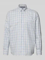 Koszule męskie - Koszula biznesowa o kroju comfort fit z bawełny z kołnierzykiem typu kent - miniaturka - grafika 1