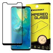 Szkła hartowane na telefon - Wozinsky super wytrzymałe szkło hartowane Full Glue na cały ekran z ramką Case Friendly Huawei Mate 20 Pro czarny - miniaturka - grafika 1