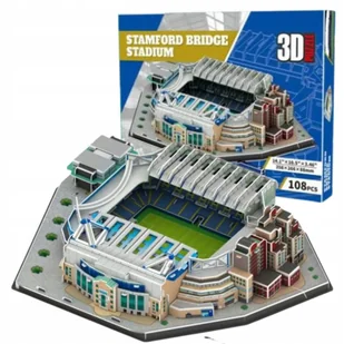PUZZLE 3D STADION PIŁKARSKI CHELSEA FC Stamford Bridge DUŻY 108 elementów - Puzzle - miniaturka - grafika 1