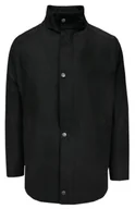 Kurtki męskie - Elegancka, Dłuższa Kurtka Męska, Czarna z Podszewką - Zanardi Trade - miniaturka - grafika 1
