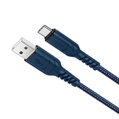 Kable USB - Hoco Kabel Usb Do Usb-C 3a Victory X59 1 Metr Niebieski - miniaturka - grafika 1