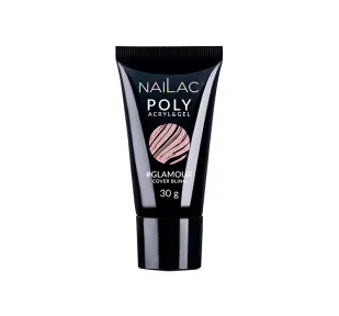 Nailac NAILAC Poly Acryl&Gel Glamour Cover Bling 30g NAI000497 - Żele do paznokci - miniaturka - grafika 1