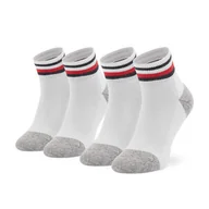Skarpetki dla dzieci - Zestaw 2 par wysokich skarpet dziecięcych Tommy Hilfiger 100001501 White 300 - miniaturka - grafika 1