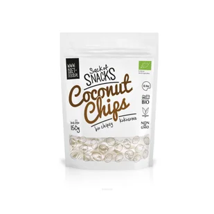 Diet-Food Sack of Snack Przekąska ekologiczna Prażone chipsy kokosowe Coconut Chips 150 g - Zdrowa żywność - miniaturka - grafika 1
