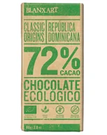 Zdrowa żywność - Czekolada gorzka 72% Dominikana BEZGL. BIO 80 g - miniaturka - grafika 1