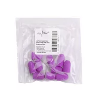 Frezarki do paznokci - Allemed Kapturki do pedicure 7 mm gradacja 180 10 szt Fabric Podo AlleMed Fioletowy Purple - miniaturka - grafika 1
