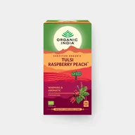Herbata - Organic India Tulsi owocowe z hibiskusem i czarnym bzem BIO, 25 torebek - miniaturka - grafika 1