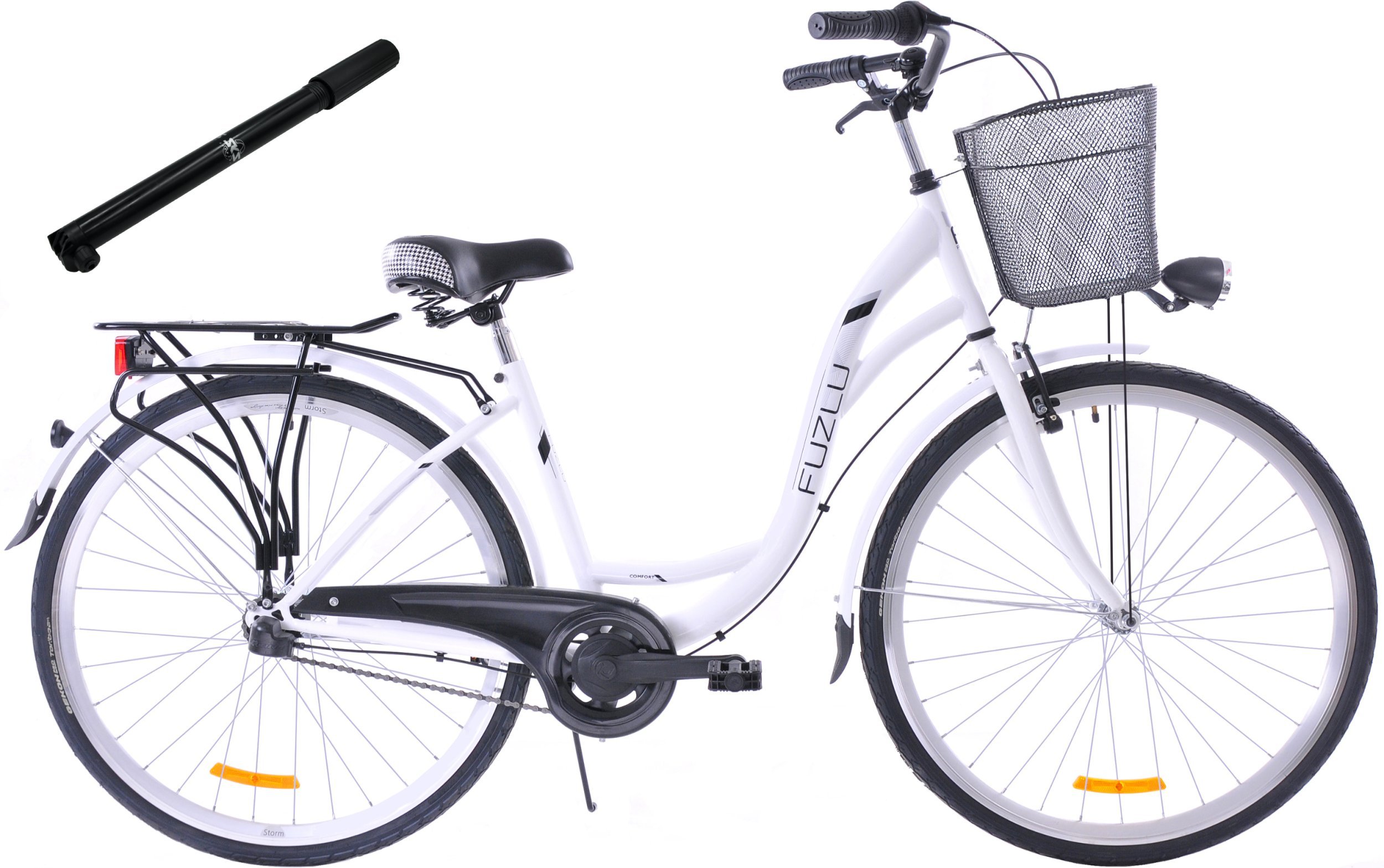 Fuzlu Rower miejski 28 Fuzlu Arizona S3 biały