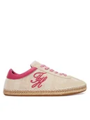 Espadryle damskie - Tommy Hilfiger Espadryle Woven Logo Embroidery FW0FW09108 Beżowy - miniaturka - grafika 1