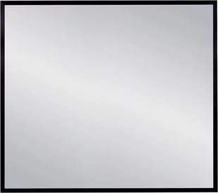 Lustro łazienkowe prostokątne 90x80 cm czarna rama - Lustra - miniaturka - grafika 1