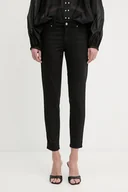 Spodnie damskie - Fracomina jeansy BELLA damskie kolor czarny FP25SV8000W67601 - miniaturka - grafika 1