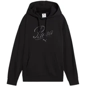 Bluzy damskie - Bluza Puma Ess Script Comfort Hoodie W 684983 01 - miniaturka - grafika 1