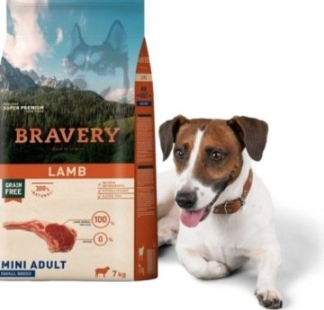 Bravery Dog ADULT MINI Grain Free Lamb 7 kg