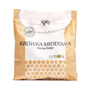 Krówka Miodowa Mleczna 220G Łysoń - Cukierki - miniaturka - grafika 1
