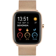 Smartwatch - Zegarek Smartwatch Damski Sekonda 30220 różowe złoto - miniaturka - grafika 1