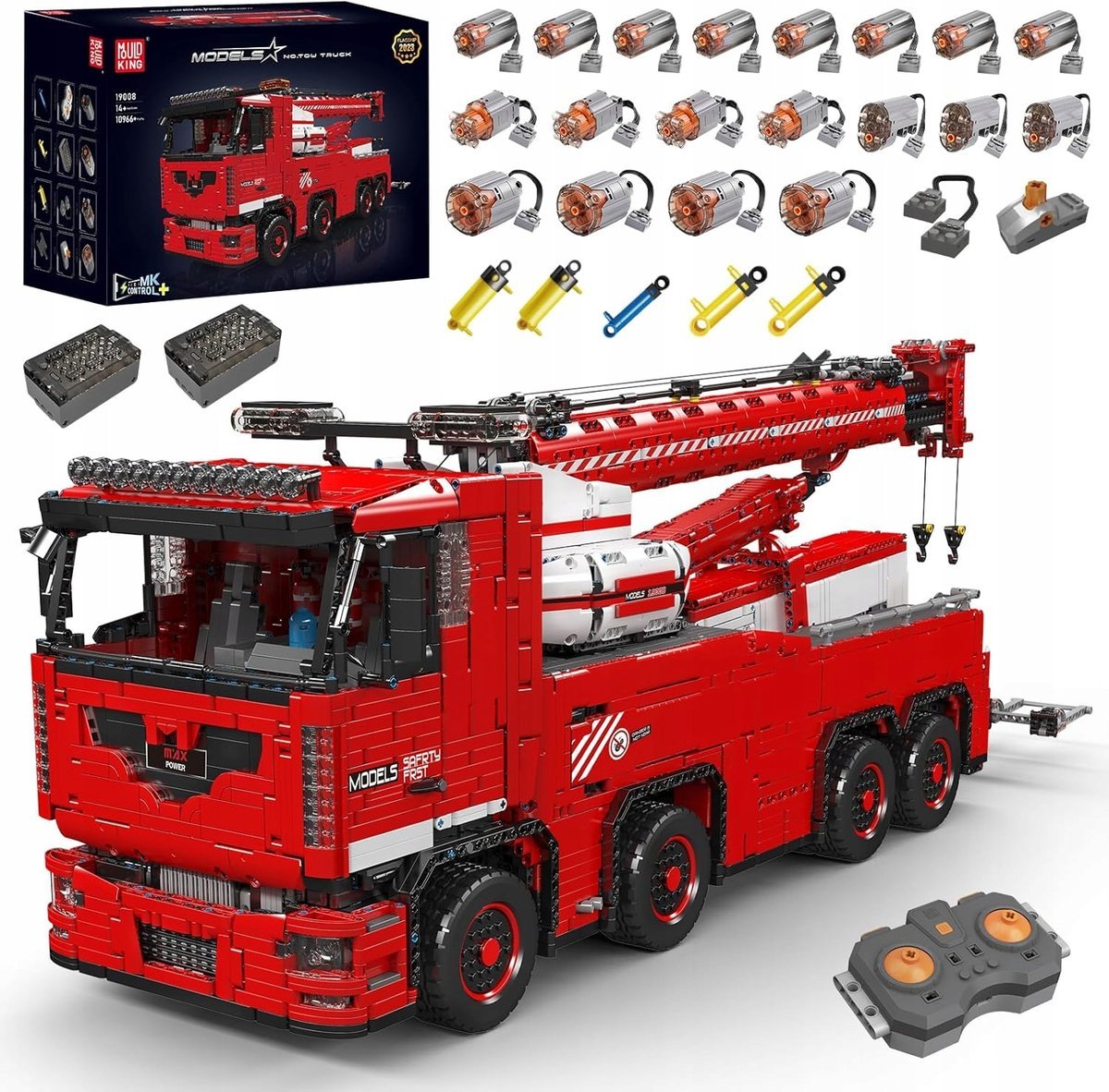 Klocki Mould King Technic 19008 Zdalnie Sterowany Samochód Holowniczy