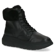 Botki damskie - Buty zimowe botki damskie zimowe ocieplane skórzane Caprice 26220-40 - miniaturka - grafika 1