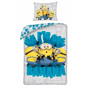 Minionki Bawełniana pościel Minionki 1Y40WH 1Y40WH SAM  140x200 - Pościel dla dzieci - miniaturka - grafika 1