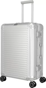 Walizka średnia Travelite Next 2.0 67cm srebrna - Walizki - miniaturka - grafika 1