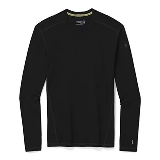 Koszulki i topy damskie - Smartwool Męskie topy termiczne Merino 250 Baselayer Crew Boxed, czarne, M - grafika 1