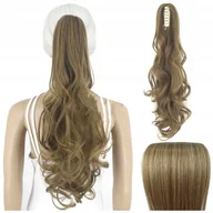 Ozdoby do włosów - Włosy Syntetyczne Doczepiane Kucyk na Klipsie 55 cm Clip In Jak Naturalne - miniaturka - grafika 1