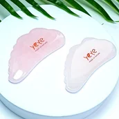 Masażery - Kamień Gua Sha do masażu i relaksu AFRODYTA - różowy kwarc - miniaturka - grafika 1