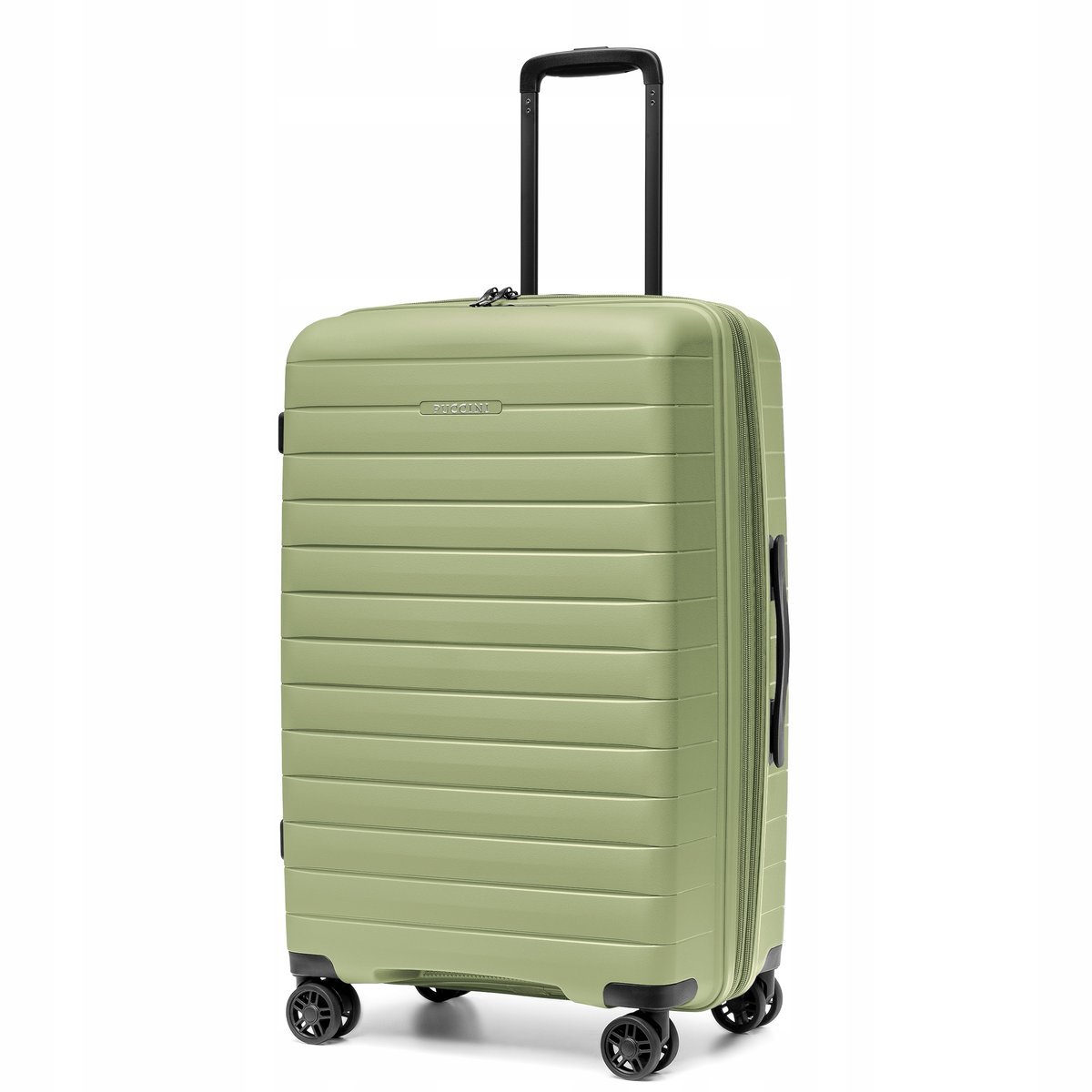 PUCCINI Walizka Średnia Podróżna Poszerzenie Polipropylen Zielona PP028B-5