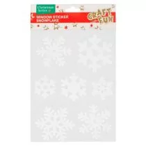 Craft with Fun Ozdoba Bn Naklejki Na Szybe 17x29 Pbh 12/288 - Ozdoby bożonarodzeniowe - miniaturka - grafika 1