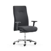 Podnóżki, podpórki, podkładki - Krzesło biurowe BRADFORD, czarna tkanina - miniaturka - grafika 1
