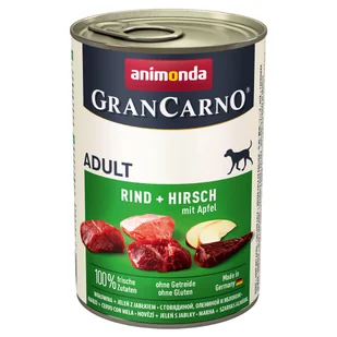 Animonda Grancarno Adult Hirsch Apfel Jeleń + Jabłko 400G - Mokra karma dla psów - miniaturka - grafika 6