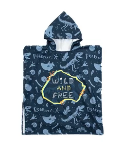 Plażowe poncho dziecięce dinozaur ręcznik z kapturem 9-12 lat Trex 65x75 cm - Okrycia kąpielowe dla dzieci Plażowe poncho dziecięce dinozaur ręcznik z kapturem 9-12 lat Trex 65x75 cm - Okrycia kąpielowe dla dzieci - miniaturka - grafika 1