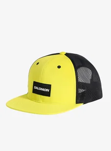 Czapka z daszkiem Salomon Trucker Flat Cap - sulphur - Czapki męskie - miniaturka - grafika 1