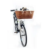 Sprzęt podróżny i transportery dla psów - Aumüller Koszyk rowerowy do przewozu zwierząt wiklina - miniaturka - grafika 1