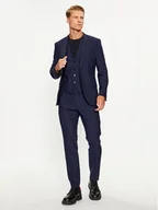 Garnitury - Hugo Garnitur Henry/Getlin233V1X 50495023 Granatowy Slim Fit - miniaturka - grafika 1