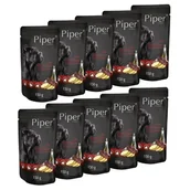 Mokra karma dla psów - Dolina Noteci Piper Animals mokra karma dla psa z wątrobą wołową i ziemniakami saszetka waga 10x150 g - miniaturka - grafika 1