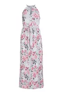 Sukienki - Bestseller A/S Damska sukienka VIJULIETTE Plisse Ankle Dress/BM/DC, Kentucky Blue/AOP:Flowers, 38, Kentucky Blue/Aop:Flowers, 38 - miniaturka - grafika 1