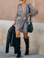 Sukienki - LA Angels Sukienka w kolorze szarym - miniaturka - grafika 1